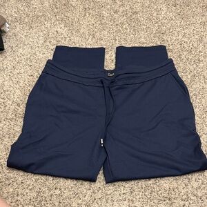 Dalia Navy Ankle & Cropped Pants